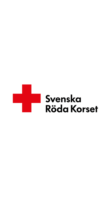 Logotyp: Svenska röda korset.