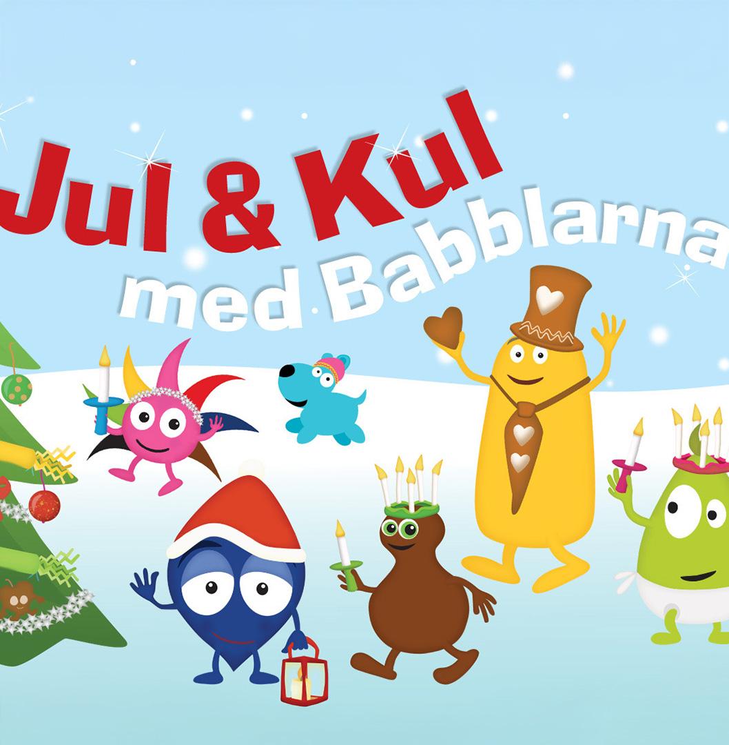 Grafisk bild, färgglada figurer