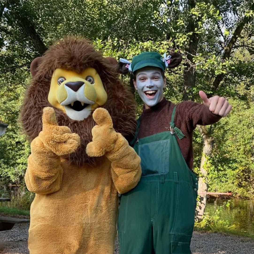 Maskot som är ett lejon