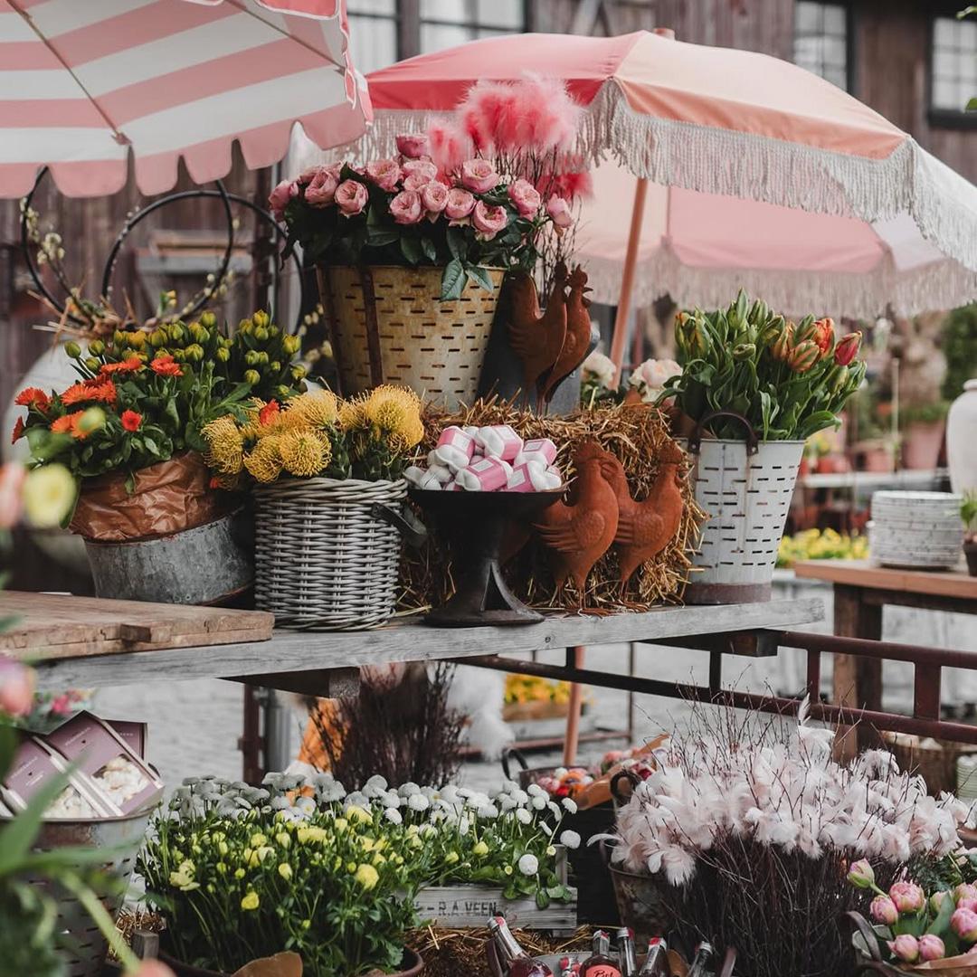 påskblommor på em marknad