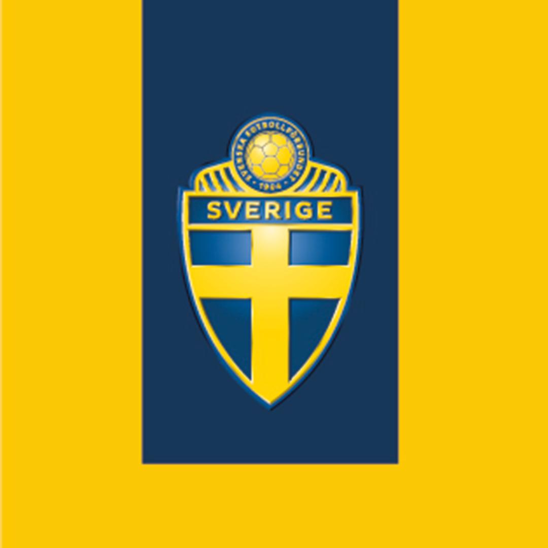 Svenska fotbollsförbundet blå-gul logotyp
