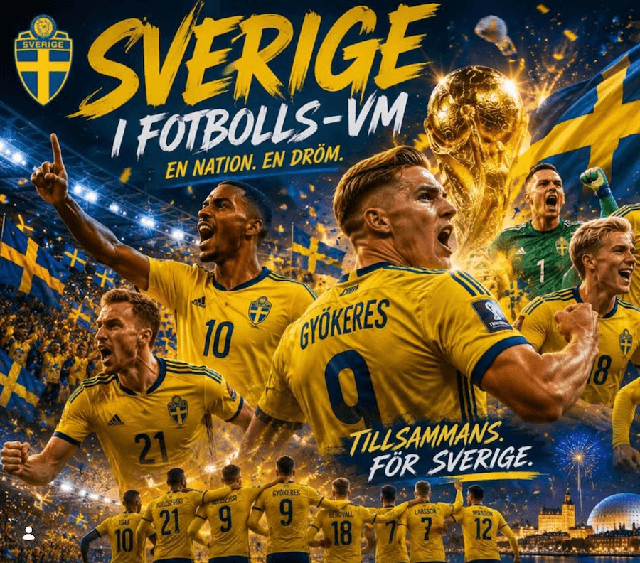 Se Sveriges VM‑matcher på Orangeriet 🇸🇪