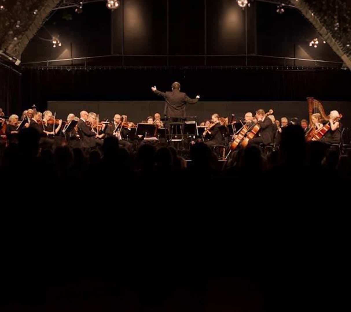 orkester med en dirigent