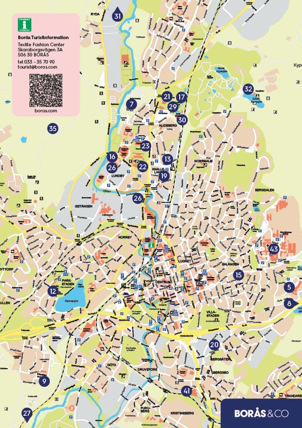 Map of Borås.