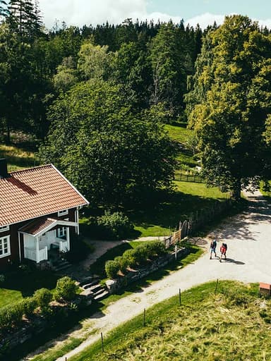 Drönarvy över naturreservatet