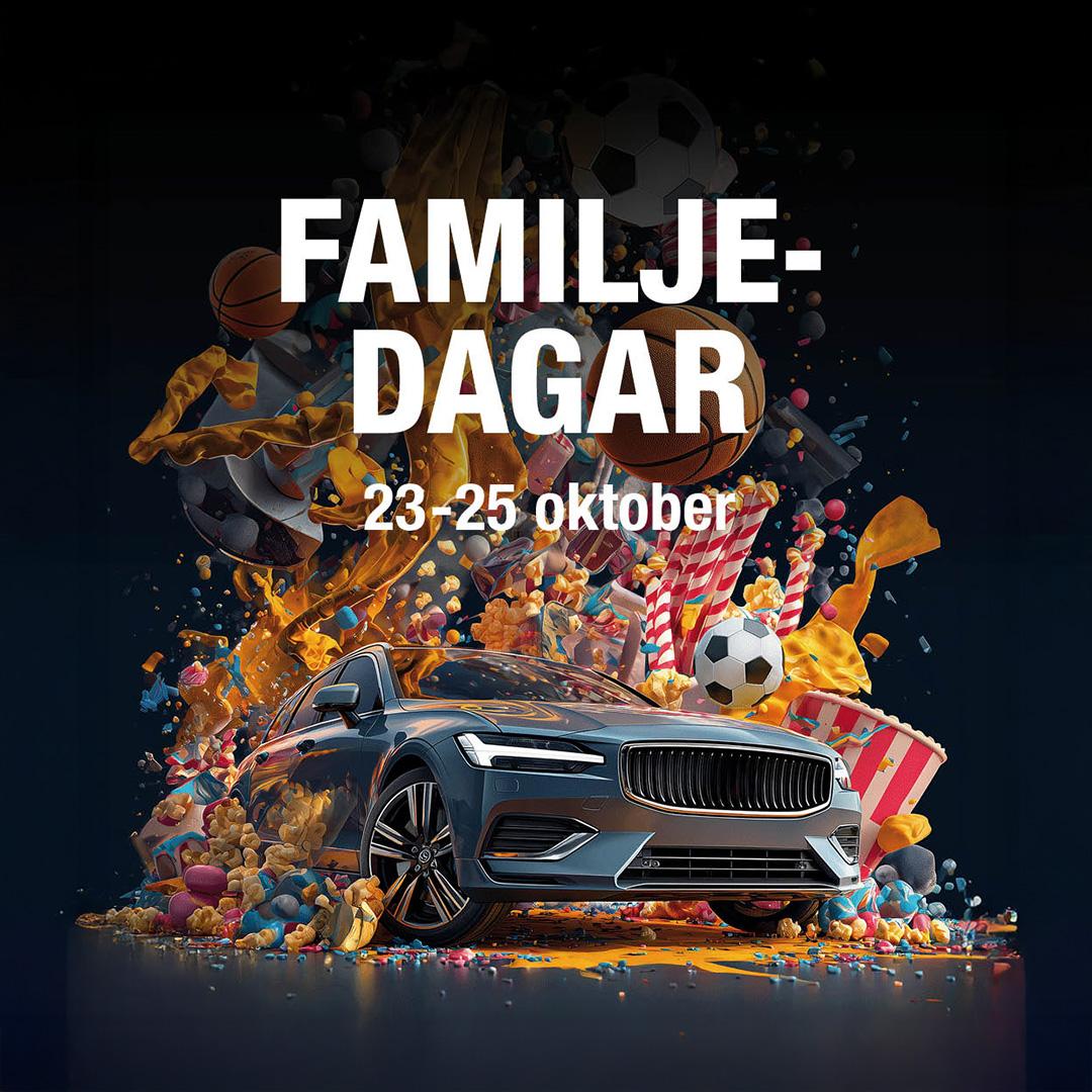 en bil som kör ut bland bollar och popcorn