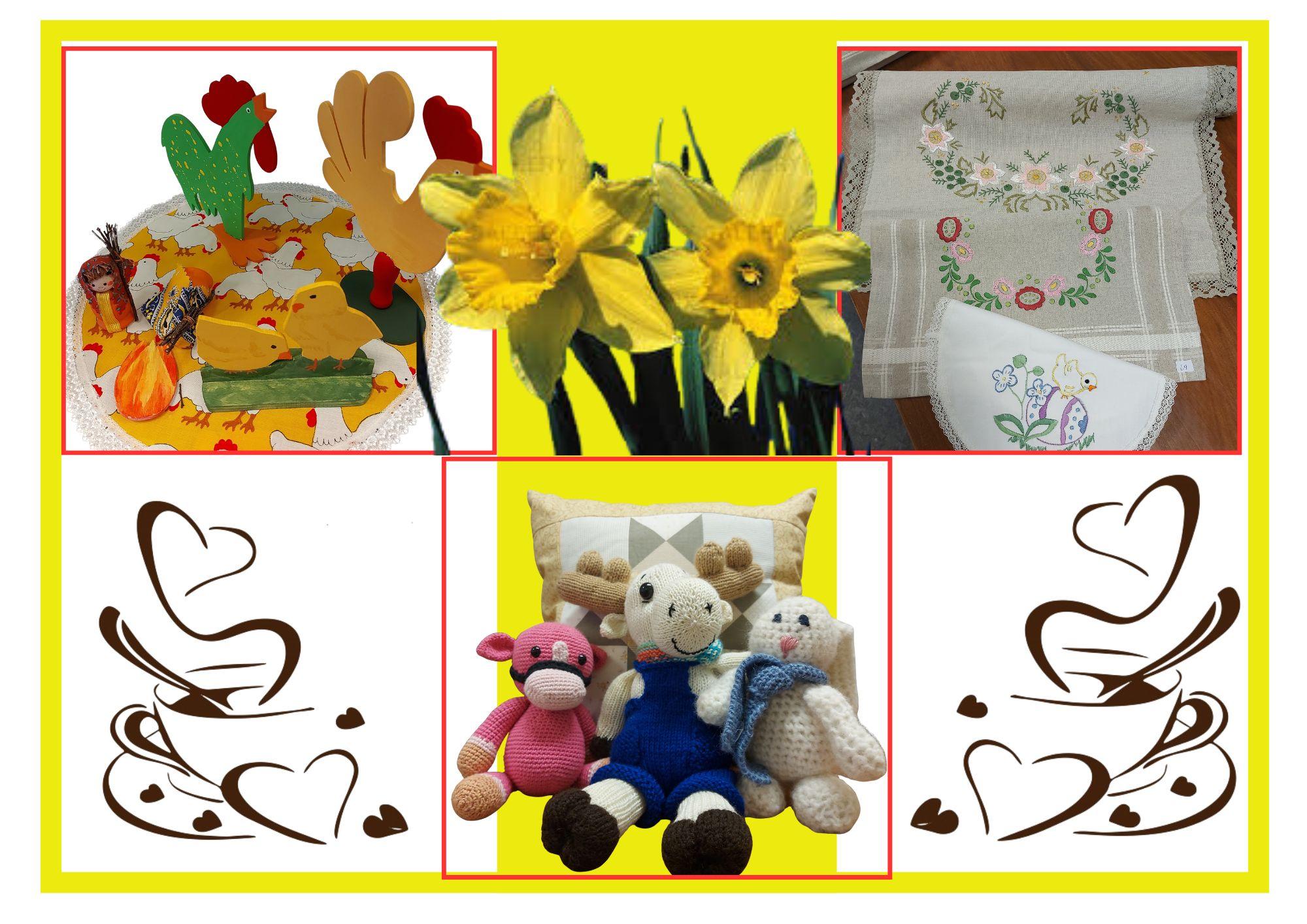 Evenemang på Hemgården, café med hembakat, hantverk, loppis och konstutställning den 21 mars 2026