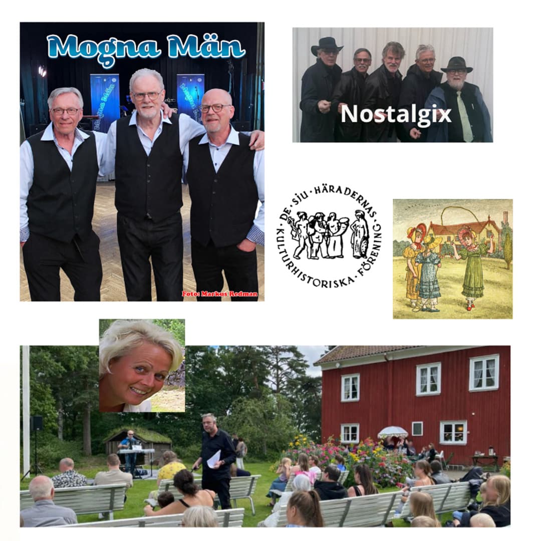 kollage med artister