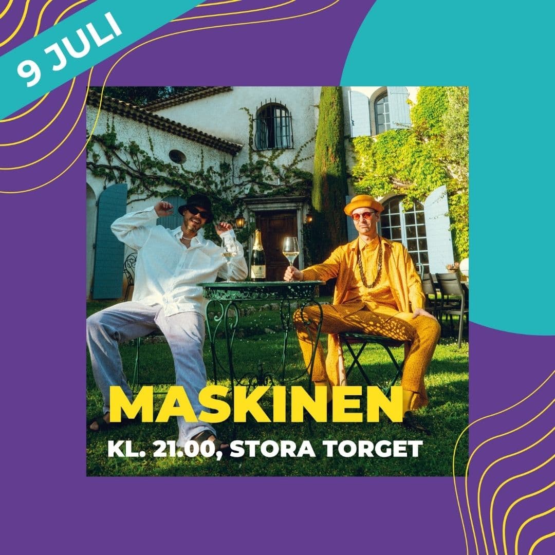 Maskinen uppträder på Sommartorsdagarna i Borås City