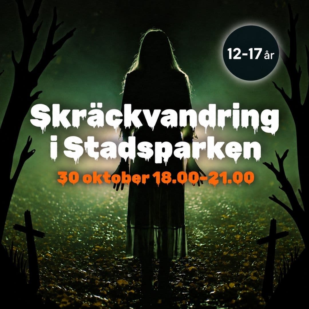 Skräckvandring i Stadsparken.