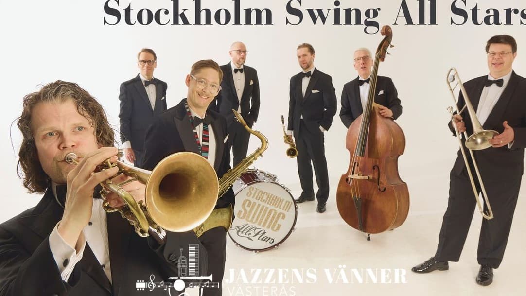 Jazzband med instrument.