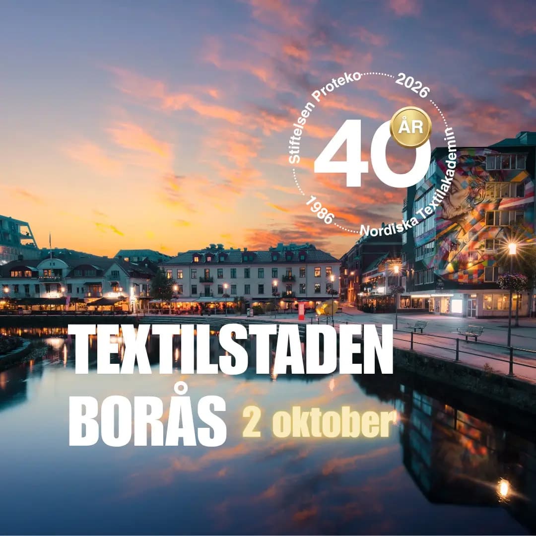 Borås i solnedgång
